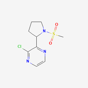 2-Chloro-3-(1-(methylsulfonyl)pyrrolidin-2-yl)pyrazine