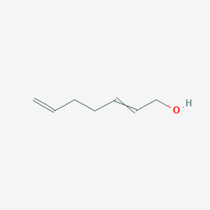 molecular formula C7H12O B14559565 Hepta-2,6-dien-1-ol CAS No. 62019-06-1