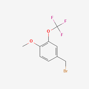 molecular formula C9H8BrF3O2 B1455958 4-Methoxy-3-(trifluoromethoxy)benzyl bromide CAS No. 853771-92-3