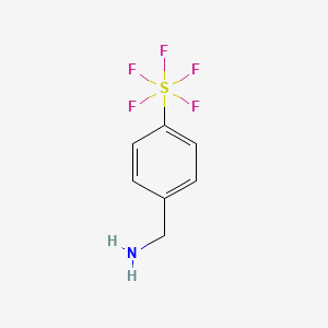 molecular formula C7H8F5NS B1455959 4-(Pentafluorosulfur)benzylamine CAS No. 771573-35-4