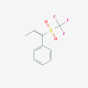 [1-(Trifluoromethanesulfonyl)prop-1-en-1-yl]benzene