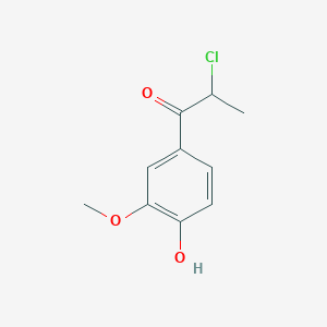 2-Chloro-1-(4-hydroxy-3-methoxyphenyl)propan-1-one