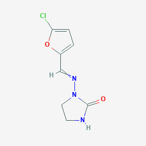 1-{[(5-Chlorofuran-2-yl)methylidene]amino}imidazolidin-2-one