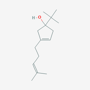 1-tert-Butyl-3-(4-methylpent-3-en-1-yl)cyclopent-3-en-1-ol