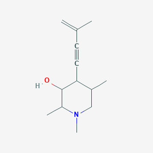 1,2,5-Trimethyl-4-(3-methylbut-3-en-1-yn-1-yl)piperidin-3-ol