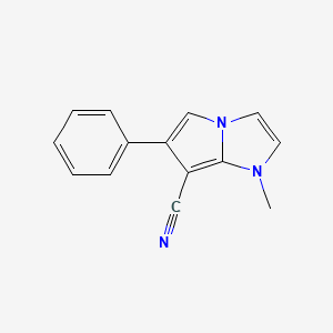 1H-Pyrrolo[1,2-a]imidazole-7-carbonitrile, 1-methyl-6-phenyl-