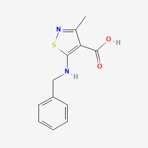 5-(Benzylamino)-3-methyl-1,2-thiazole-4-carboxylic acid