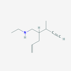 2-(But-3-yn-2-yl)-N-ethylpent-4-en-1-amine