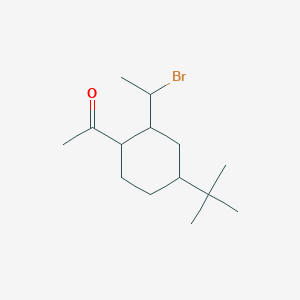 1-[2-(1-Bromoethyl)-4-tert-butylcyclohexyl]ethan-1-one