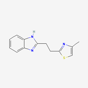 1H-Benzimidazole, 2-[2-(4-methyl-2-thiazolyl)ethyl]-