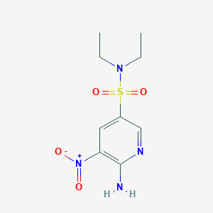 6-Amino-N,N-diethyl-5-nitropyridine-3-sulfonamide