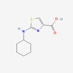molecular formula C10H14N2O2S B1455976 2-(Cyclohexylamino)-1,3-thiazole-4-carboxylic acid CAS No. 1355175-62-0