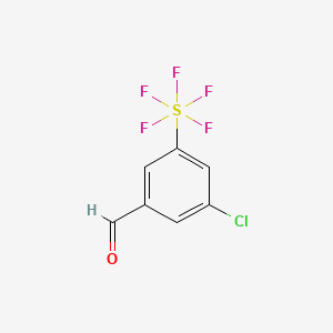 3-Chloro-5-(pentafluorosulfur)benzaldehyde