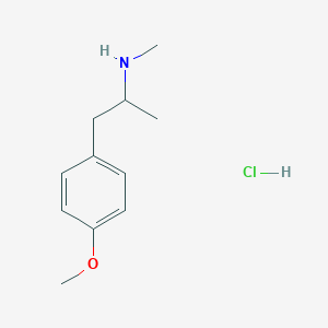 molecular formula C11H18ClNO B145598 对甲氧基-N,α-二甲基苯乙胺盐酸盐 CAS No. 3398-68-3
