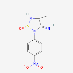 3-Imino-4,4-dimethyl-2-(4-nitrophenyl)-1lambda~4~,2,5-thiadiazolidin-1-one