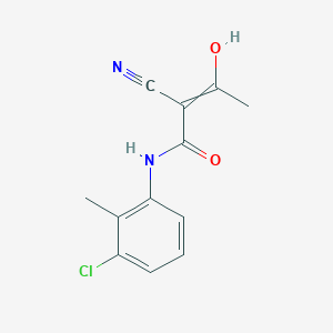 N-(3-Chloro-2-methylphenyl)-2-cyano-3-hydroxybut-2-enamide