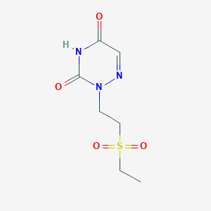 2-[2-(Ethanesulfonyl)ethyl]-1,2,4-triazine-3,5(2H,4H)-dione