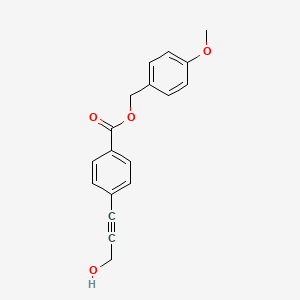 (4-Methoxyphenyl)methyl 4-(3-hydroxyprop-1-yn-1-yl)benzoate