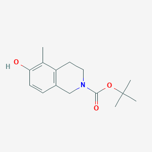 molecular formula C15H21NO3 B1455984 Tert-butyl 6-hydroxy-5-methyl-3,4-dihydroisoquinoline-2(1H)-carboxylate CAS No. 1165923-89-6