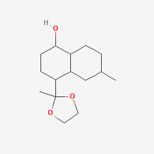 6-Methyl-4-(2-methyl-1,3-dioxolan-2-yl)decahydronaphthalen-1-ol