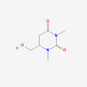 2,4(1H,3H)-Pyrimidinedione, dihydro-6-(hydroxymethyl)-1,3-dimethyl-