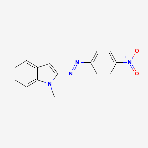 1-Methyl-2-[(E)-(4-nitrophenyl)diazenyl]-1H-indole