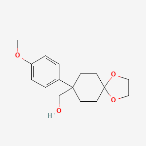 [8-(4-Methoxyphenyl)-1,4-dioxaspiro[4.5]decan-8-yl]methanol