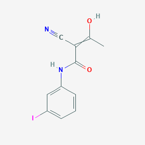 2-Cyano-3-hydroxy-N-(3-iodophenyl)but-2-enamide