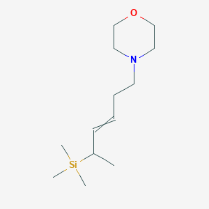 4-[5-(Trimethylsilyl)hex-3-en-1-yl]morpholine