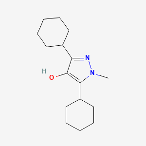 3,5-Dicyclohexyl-1-methyl-1H-pyrazol-4-ol