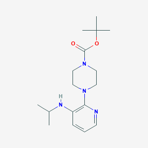 molecular formula C17H28N4O2 B145600 叔丁基4-{3-[(丙-2-基)氨基]吡啶-2-基}哌嗪-1-甲酸酯 CAS No. 136818-14-9