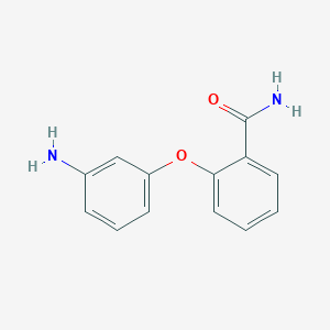 molecular formula C13H12N2O2 B1456002 2-(3-氨基苯氧基)苯甲酰胺 CAS No. 93140-75-1