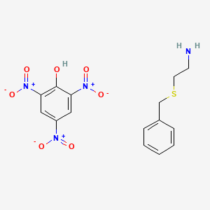 2-Benzylsulfanylethanamine;2,4,6-trinitrophenol