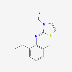 (2Z)-3-Ethyl-N-(2-ethyl-6-methylphenyl)-1,3-thiazol-2(3H)-imine