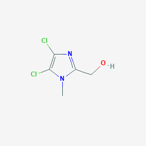 molecular formula C5H6Cl2N2O B1456008 (4,5-Dichloro-1-methyl-1H-imidazol-2-yl)methanol CAS No. 1000684-06-9