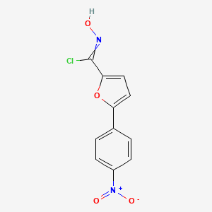 N-Hydroxy-5-(4-nitrophenyl)furan-2-carboximidoyl chloride