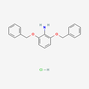 2,6-Bis(phenylmethoxy)aniline;hydrochloride