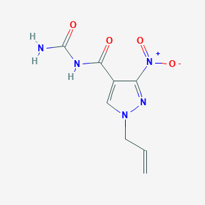 N-Carbamoyl-3-nitro-1-(prop-2-en-1-yl)-1H-pyrazole-4-carboxamide