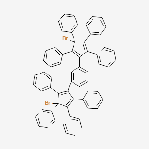 1,1',1'',1''',1'''',1''''',1'''''',1'''''''-[1,3-Phenylenebis(3-bromocyclopenta-1,4-diene-5,1,2,3,4-pentayl)]octabenzene