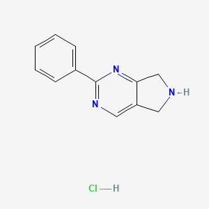 2-phenyl-6,7-dihydro-5H-pyrrolo[3,4-d]pyrimidine hydrochloride