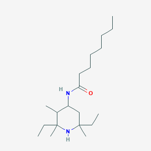 N-(2,6-Diethyl-2,3,6-trimethylpiperidin-4-YL)octanamide