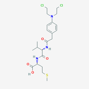 N-({4-[Bis(2-chloroethyl)amino]phenyl}acetyl)-L-valyl-D-methionine