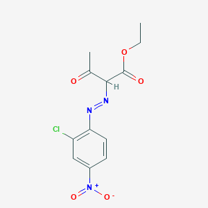 Ethyl 2-[(E)-(2-chloro-4-nitrophenyl)diazenyl]-3-oxobutanoate