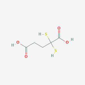 2,2-Bis(sulfanyl)pentanedioic acid