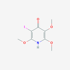 molecular formula C8H10INO4 B1456032 3-Iodo-2,5,6-trimethoxypyridin-4-ol CAS No. 1414864-12-2