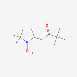 1-(1-Hydroxy-5,5-dimethylpyrrolidin-2-yl)-3,3-dimethylbutan-2-one