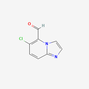 molecular formula C8H5ClN2O B1456035 6-Chloroimidazo[1,2-a]pyridine-5-carbaldehyde CAS No. 1414864-02-0