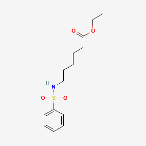 Ethyl 6-[(benzenesulfonyl)amino]hexanoate