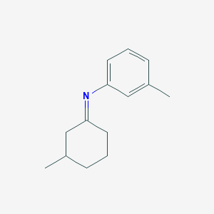 (1E)-3-Methyl-N-(3-methylphenyl)cyclohexan-1-imine