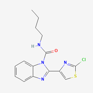 N-Butyl-2-(2-chloro-1,3-thiazol-4-yl)-1H-benzimidazole-1-carboxamide